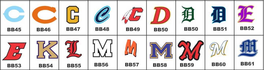 Baseball Helmet Award Decals Set 4